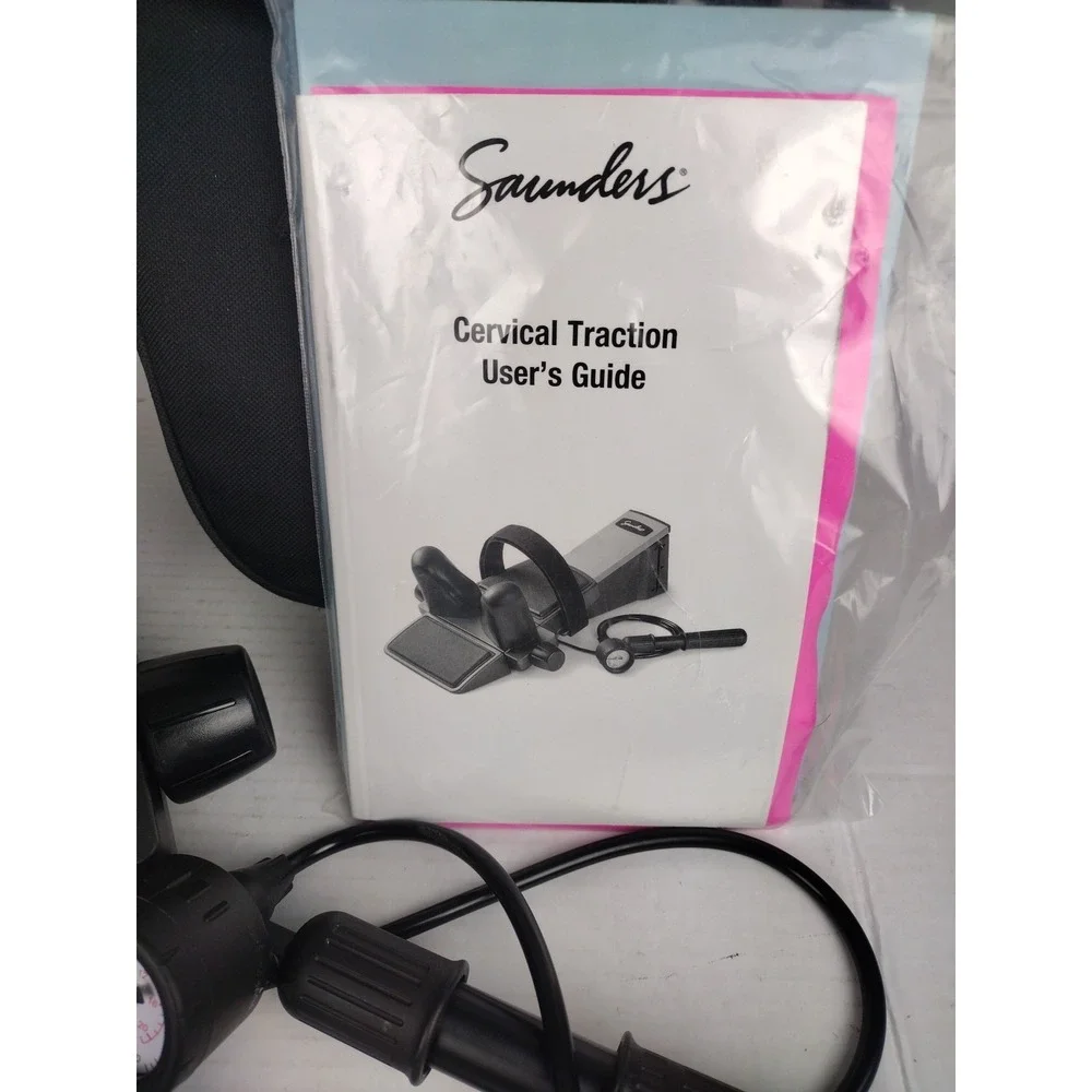 Saunder Cervical Traction Device With Deluxe Carrying Case, Pump and Manual